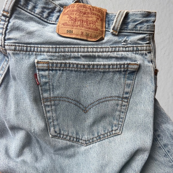 VINTAGE 90’s Levi’s 501 Made in USA - Picture 6 of 8